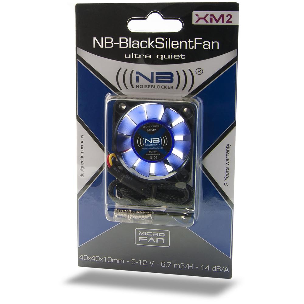 BlackSilentFan XM2, Ventilatore, Computer case, 4 cm, Nero, 9V, 4 cm - Foto 1