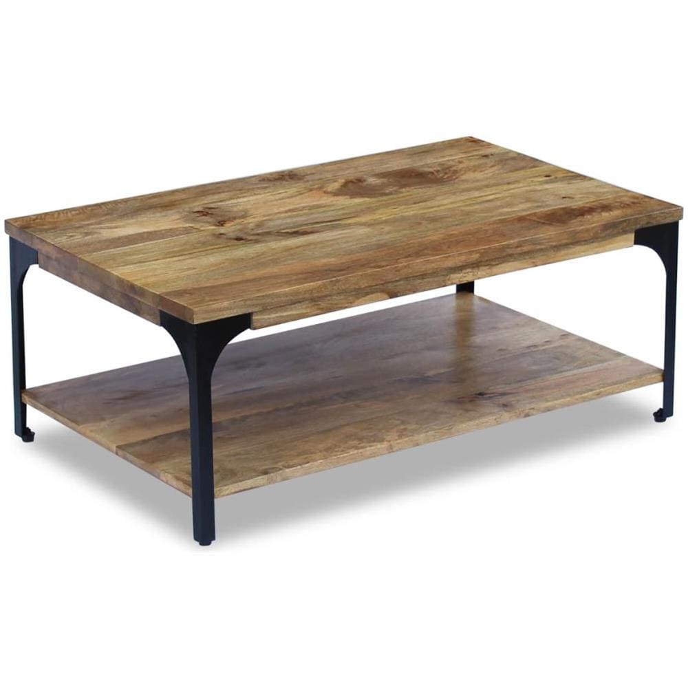 Tavolino Da Caffè In Legno Di Mango 100x60x38 Cm - Foto 1