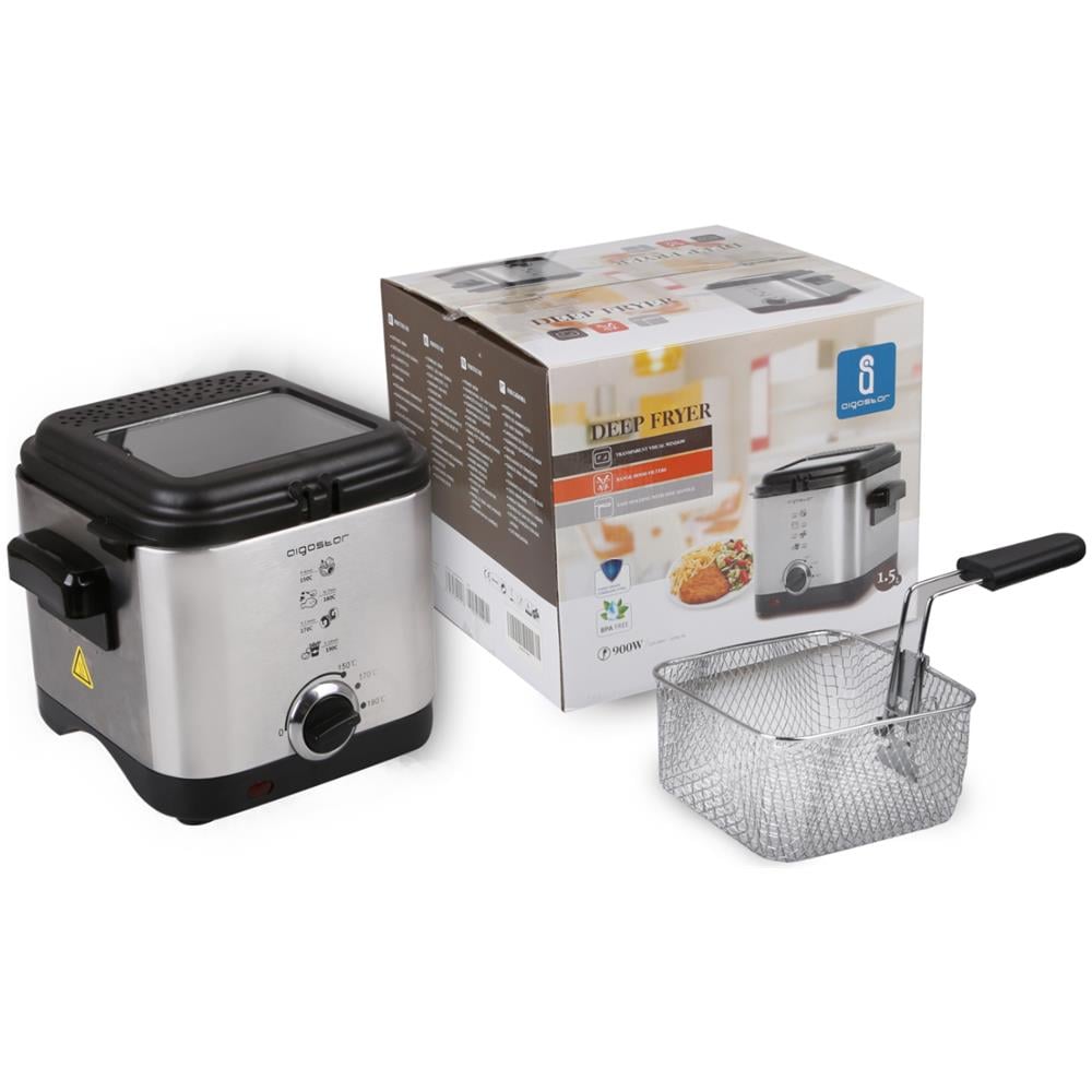 Friggitrice Compatta Da 1,5 L In Acciaio Inox 900 Watt  - Foto 8