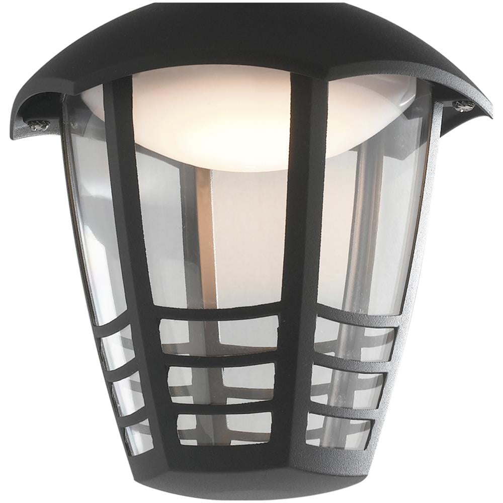 Lanterna Sospensa Catena Con Griglia Alluminio Nero Diffusore Policarbonato Led 12 Watt Luce Naturale Lant-cloe / s1 - Foto 2