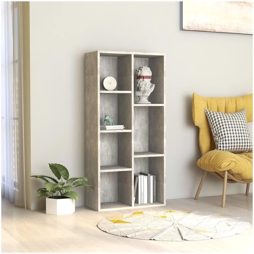 Libreria Grigio Cemento 50x25x106 cm in Legno Multistrato - Foto 1