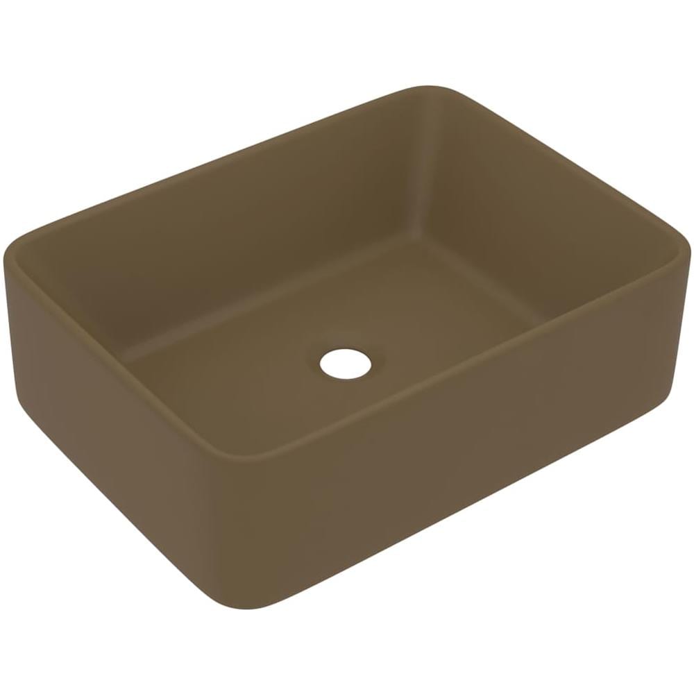 Lavandino Luxury Crema Opaco 41x30x12 cm in Ceramica - Foto 1