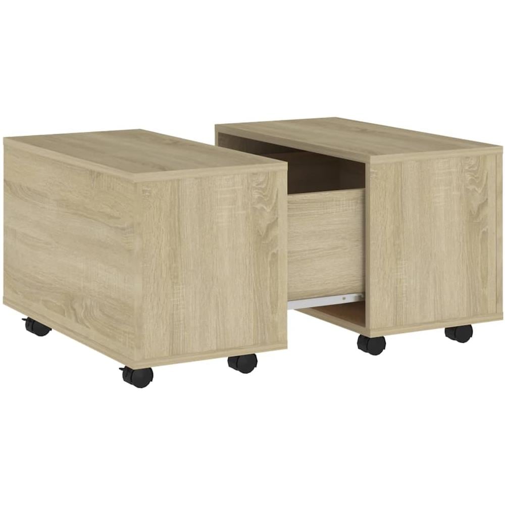 Tavolino da Salotto Rovere Sonoma 60x60x38 cm Legno Multistrato - Foto 2