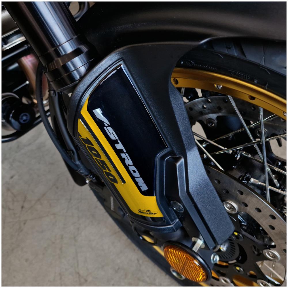 Adesivi 3d Protezioni Parasteli Compatibili Con V-strom 1050 Xt 2022 Oro - Foto 1