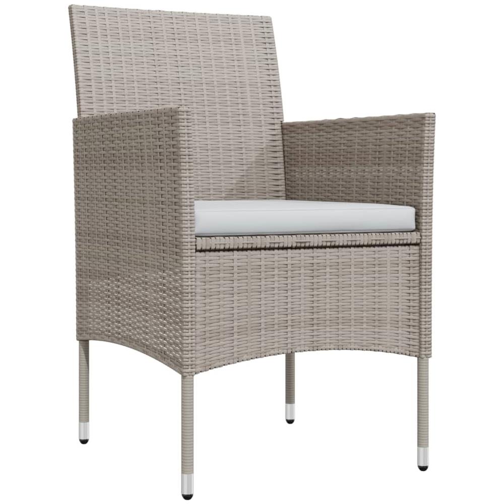 Set Da Pranzo Da Giardino Beige E Nero 5 Pz Con Cuscini - Foto 3