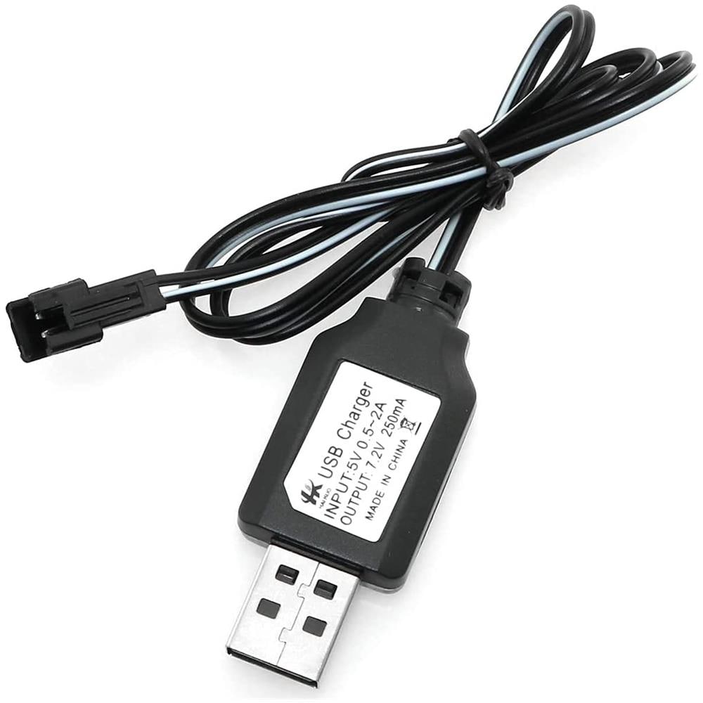 1 Pezzo Cavo Caricatore Usb Sm-2p 250mah Output Rc Auto Per Batterie 7.2v Ni-mh - Foto 1