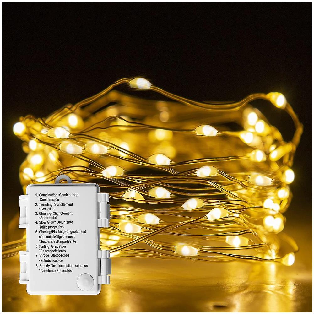 Lampadario Appeso in Metallo Oro con 8 Luci LED