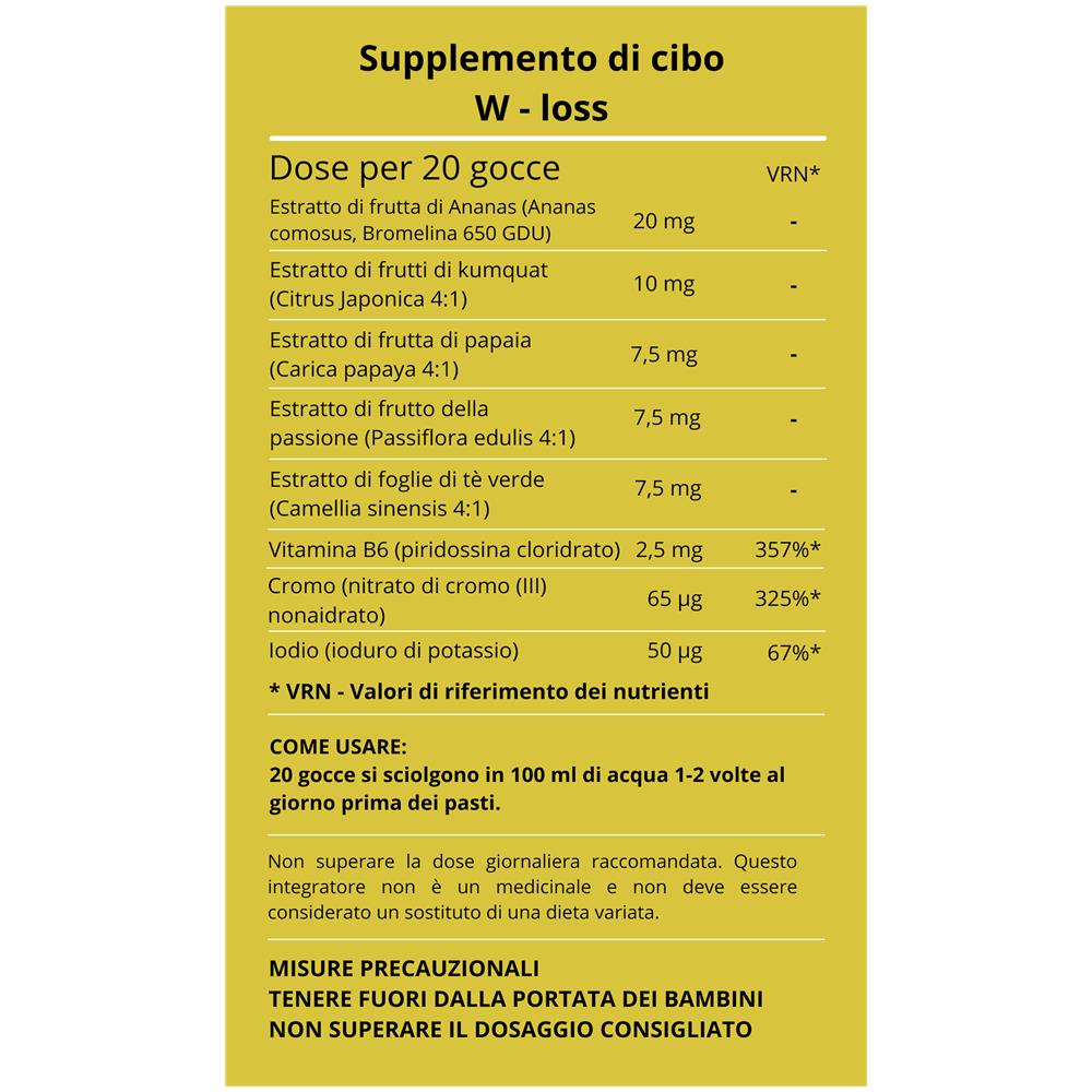 W-loss Gocce - Integratori Per Dimagrire Velocemente E Brucia Grassi | Keto Dietico | 30 Ml - Foto 2