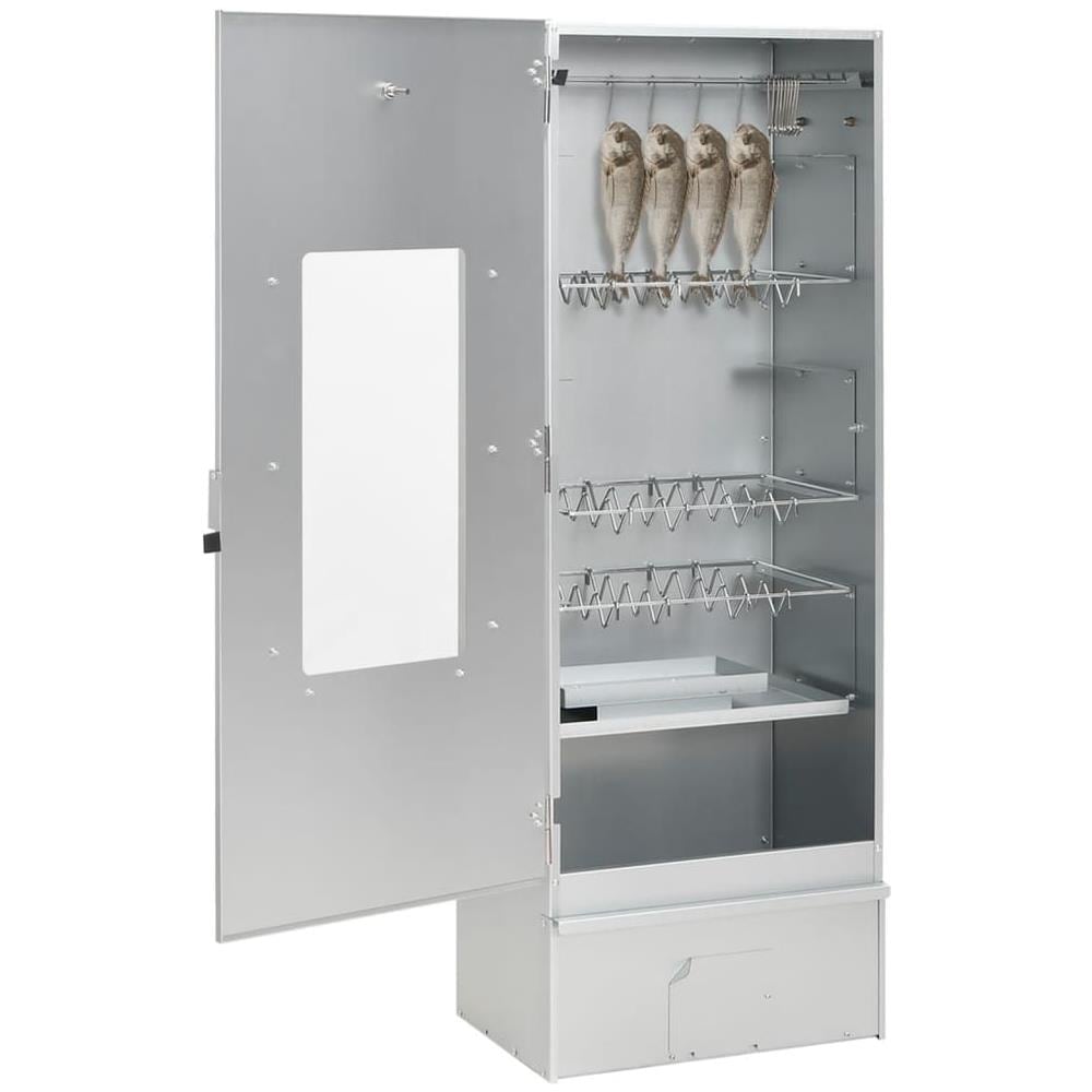 Forno Affumicatore Trucioli Legno 44,5x29x110cm In Acciaio Inox - Foto 2