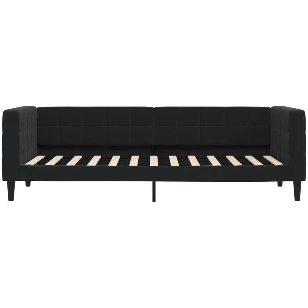 Letto Da Giorno Nero 80x200 Cm In Velluto - Foto 2