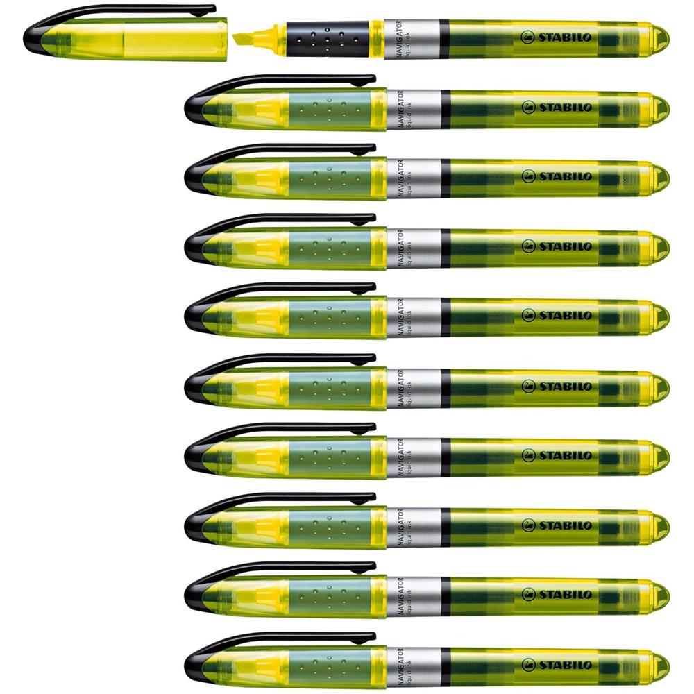 NAVIGATOR - Evidenziatore - Confezione da 10 - Giallo - Foto 1