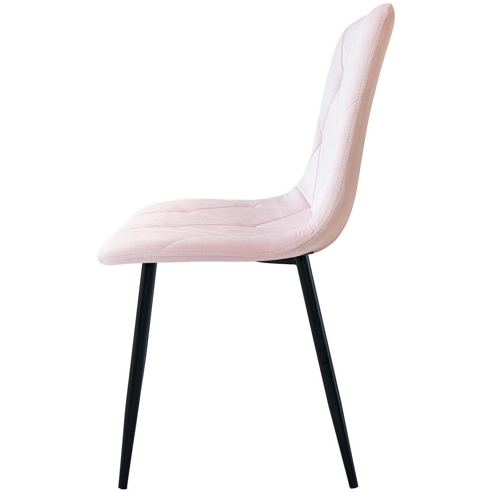 Sedia TYRA - Elegante velluto rosa chiaro per soggiorno, cucina, sala da pranzo - Foto 2