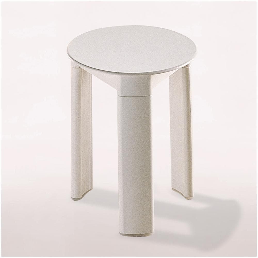 Sgabello Zona Bagno Modello Trio 2072, In Propylux, Ø33,2x40,5 Cm - Foto 1