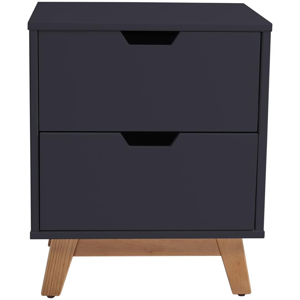 Comodino Miranda Grigio Con 2 Cassetti - Foto 2