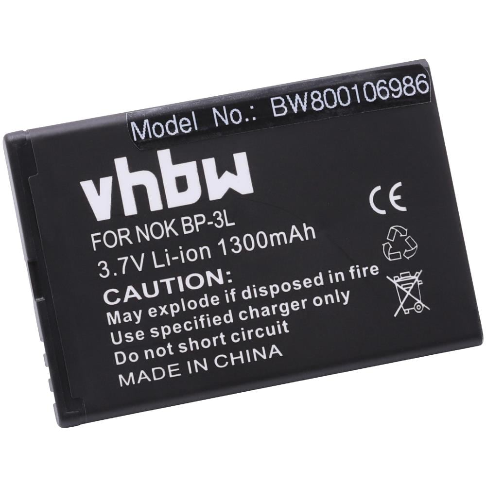 Batteria Li-ion 1300mah (3.7v) Per Smartphone, Nokia 603, Asha 303, Lumia 610, Lumia 710 Sotituisce Bp-3l. - Foto 2