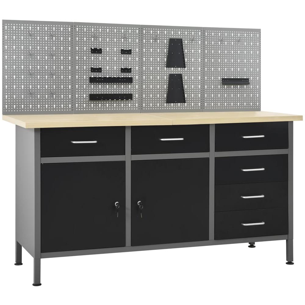 Banco da Lavoro con 4 Pannelli a Parete - Foto 1