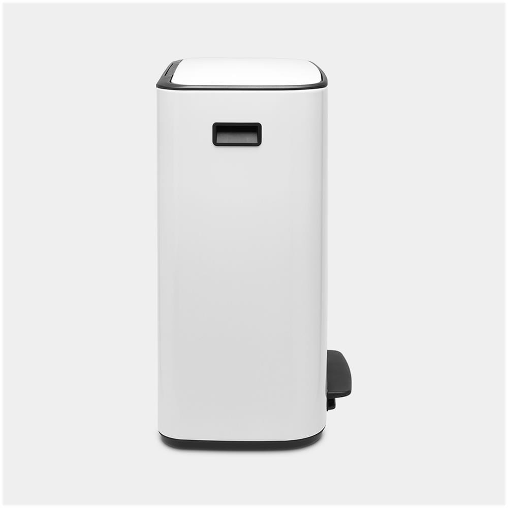 Pattumiera A Pedale 2x30l Bianco - 211447 - Foto 2