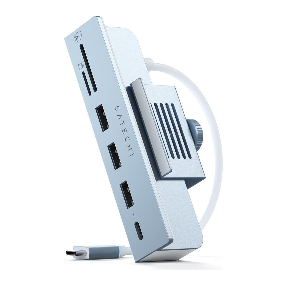 HUB USB-C CON MORSETTO PER IMAC 24 - BLU - Foto 1