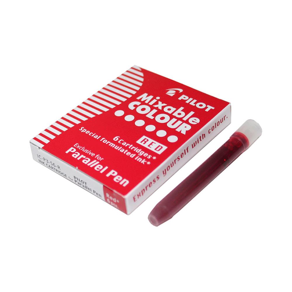 Set of 6 Cartridges for Parallel Pen, Rosso - Foto 1