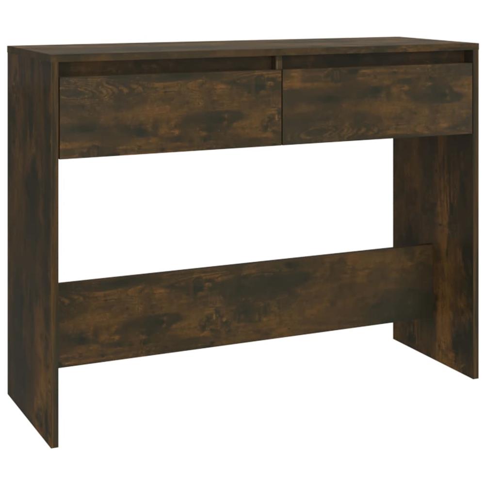 Tavolo Consolle Rovere Fumo 100x35x76,5 cm in Truciolato - Foto 2