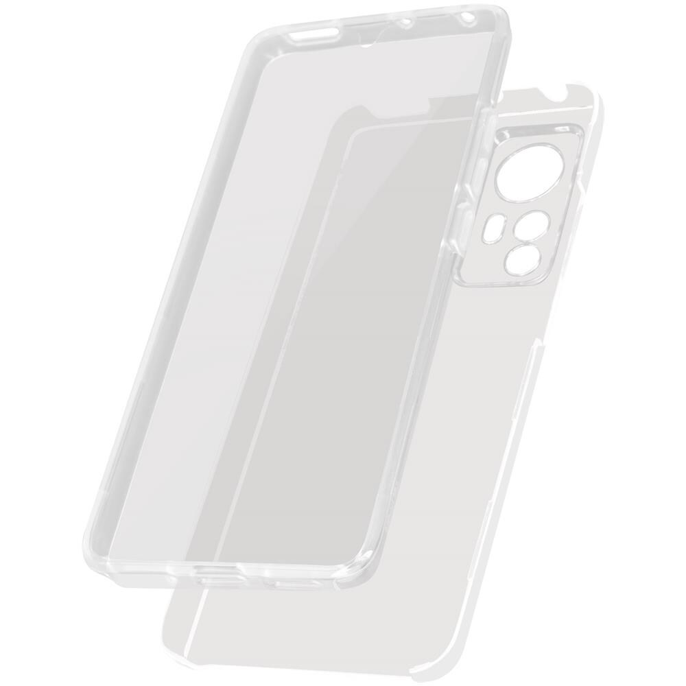 Cover Xiaomi 12 Pro Retro Rigido E Fronte Flessibile - Trasparente - Foto 1