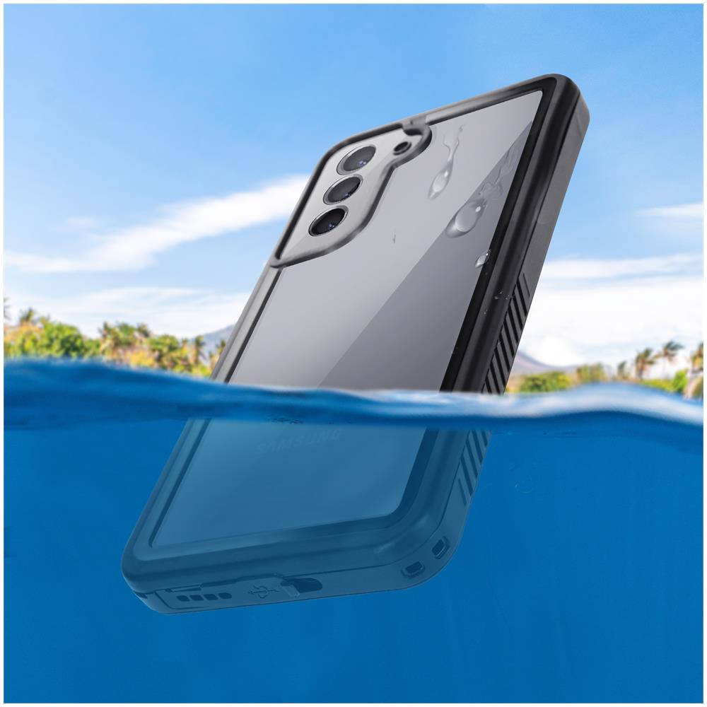 Cover Completa Per Samsung Galaxy S21 Waterproof Bordo Nero - Foto 2