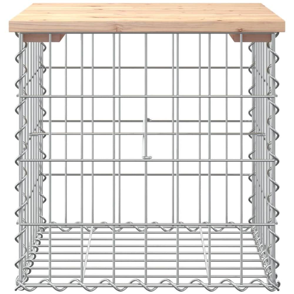 Panca Giardino Design Gabbione 43x44x42 cm Legno Massello Pino - Foto 3