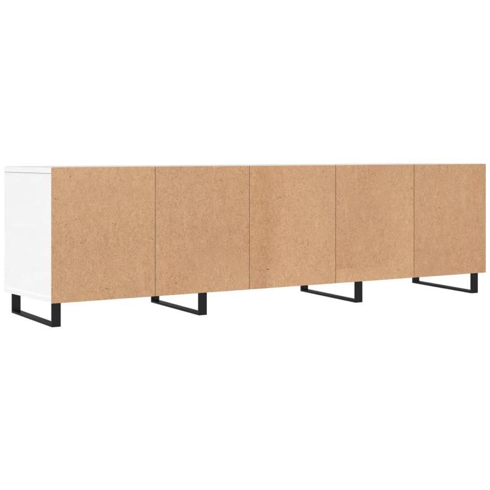 Mobile Porta Tv Bianco 150x30x44,5 Cm In Legno Multistrato - Foto 8