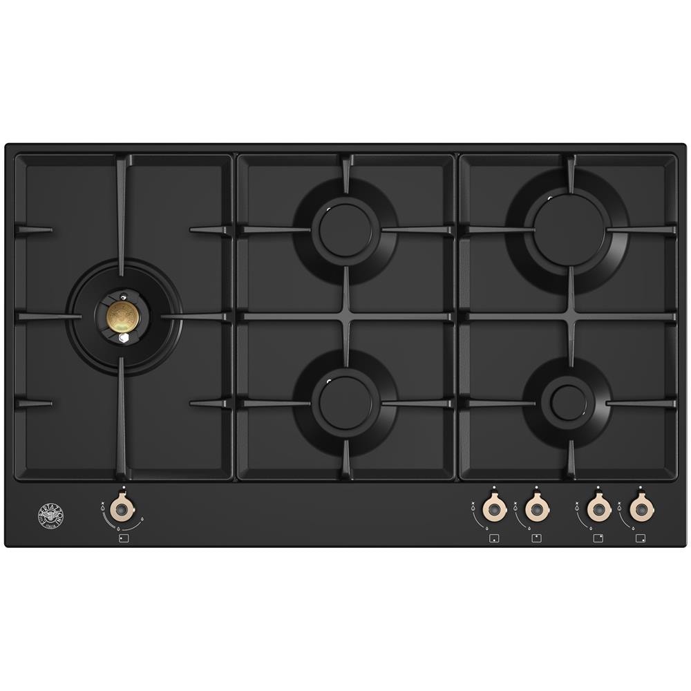 Piano Cottura P905LPRONE a Gas 5 Fuochi Gas Colore Nero - Foto 1