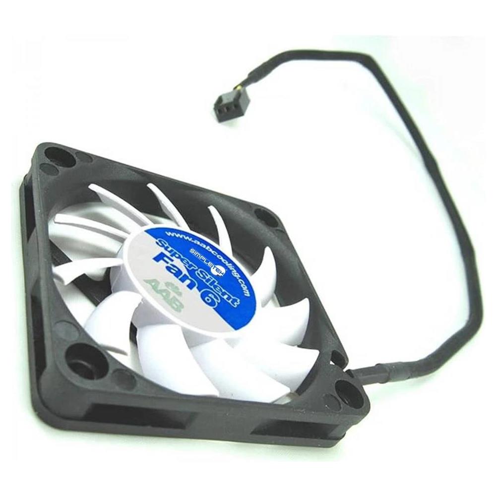 Ventola Dissipatore per Case 6cm 60mm 3 Pin Senza Luci Cabinet Chassis - Foto 2
