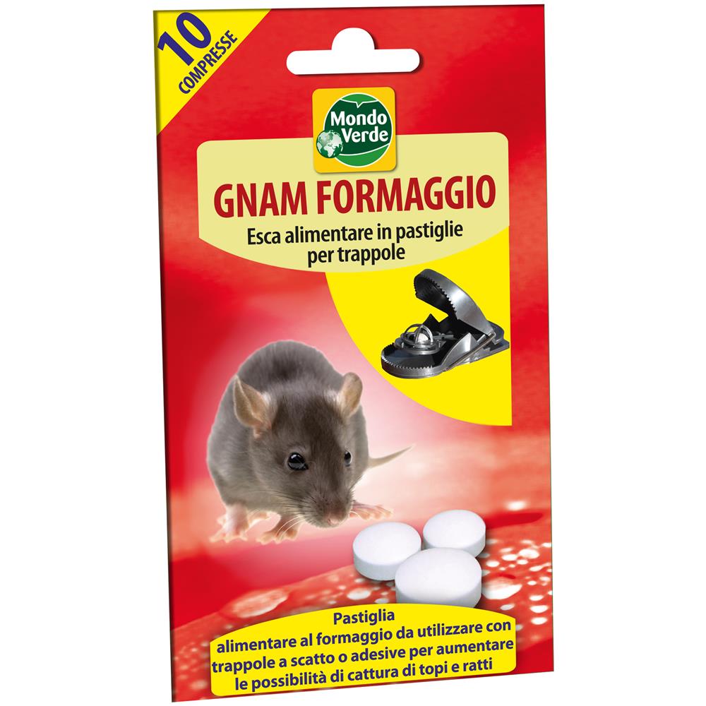 Gnam Forrmaggio, Esca Per Topi 10 Pz Da Posizionare Sulla Trappola, No Veleno, No Nocivo, Profumo Attraente. - Foto 1