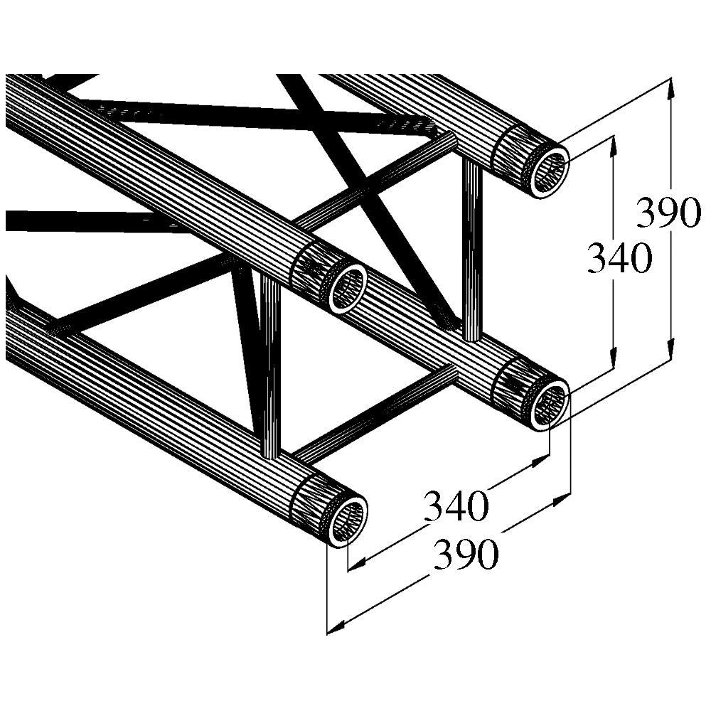 Quadlock Tq390-2500 4-way Cross Beam - Foto 3