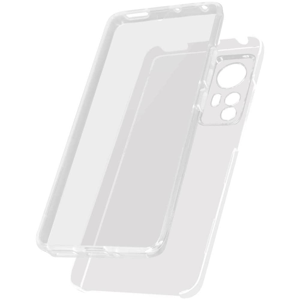 Cover Xiaomi 12 / 12x Retro Rigido E Fronte Flessibile - Trasparente - Foto 1