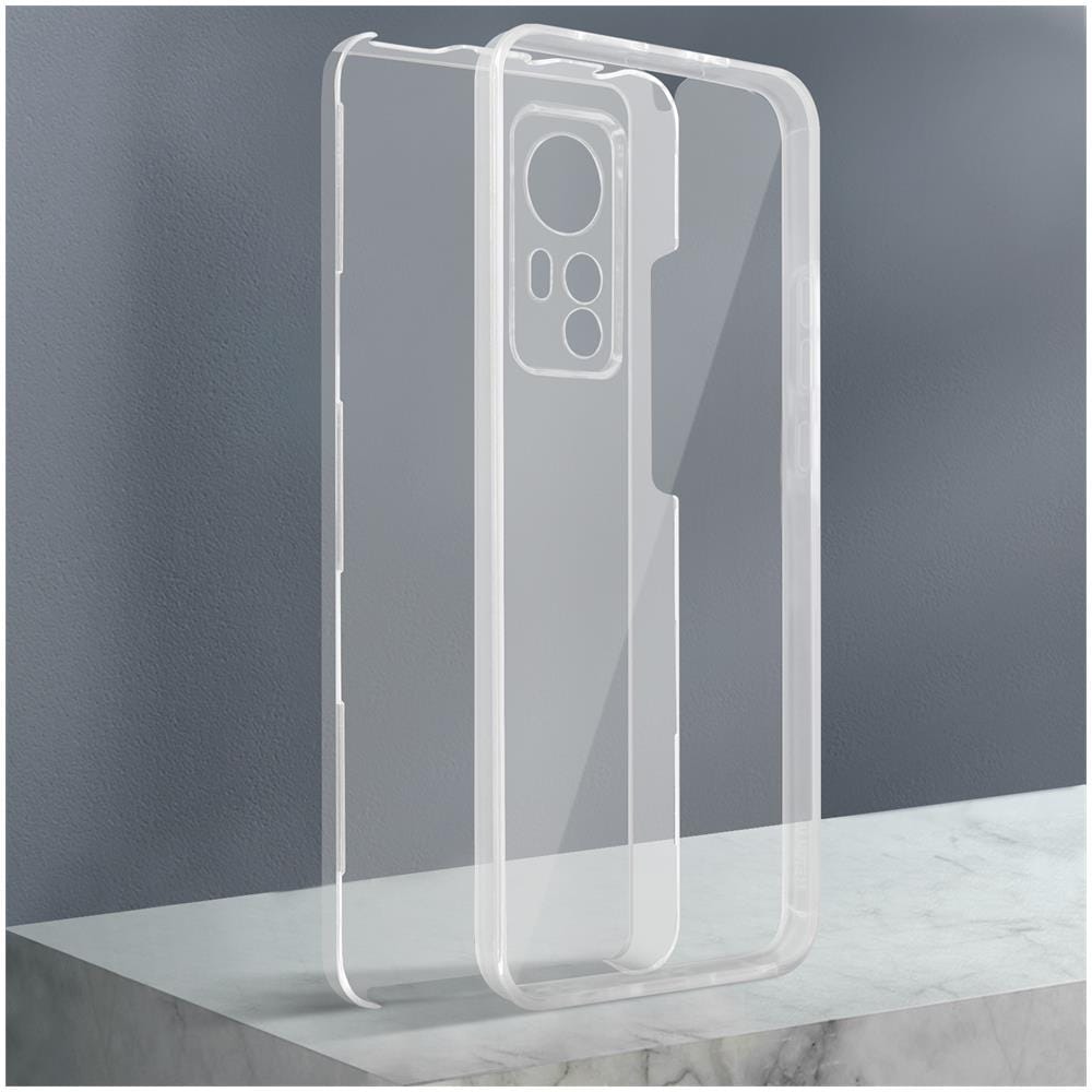 Cover Xiaomi 12 / 12x Retro Rigido E Fronte Flessibile - Trasparente - Foto 5