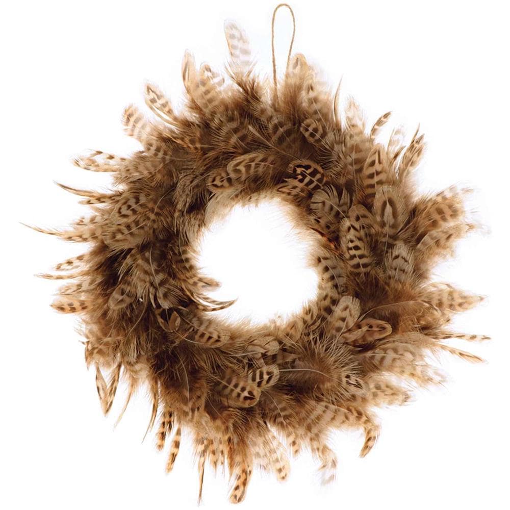 Ghirlanda Di Piume Tigrato 28 Cm - Foto 1