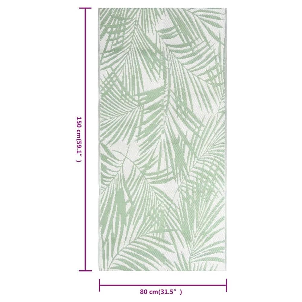 Tappeto Da Esterni Verde 80x150 Cm In Pp - Foto 3