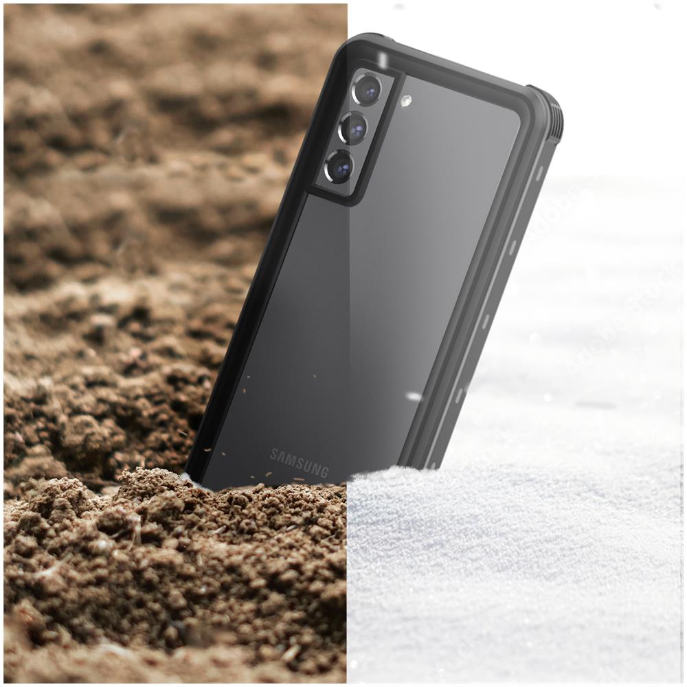 Cover Completa Per Samsung Galaxy S21 Fe Waterproof Bordo Nero - Foto 5