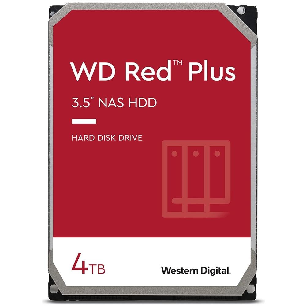 Hard Disk per NAS WD Red Plus 4 TB 3.5" Interfaccia Sata III 6 Gb / s Buffer 256 MB 5400 Rpm - Foto 1
