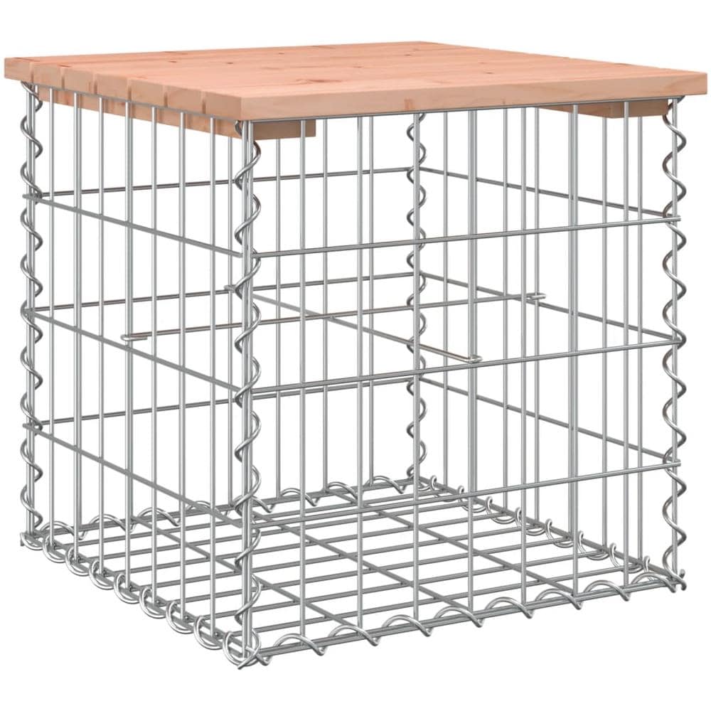 Panca da Giardino Design Gabbione 43x44x42 cm Massello Douglas - Foto 2