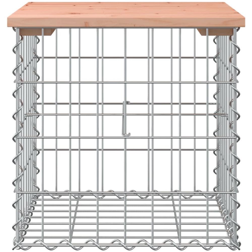 Panca da Giardino Design Gabbione 43x44x42 cm Massello Douglas - Foto 3