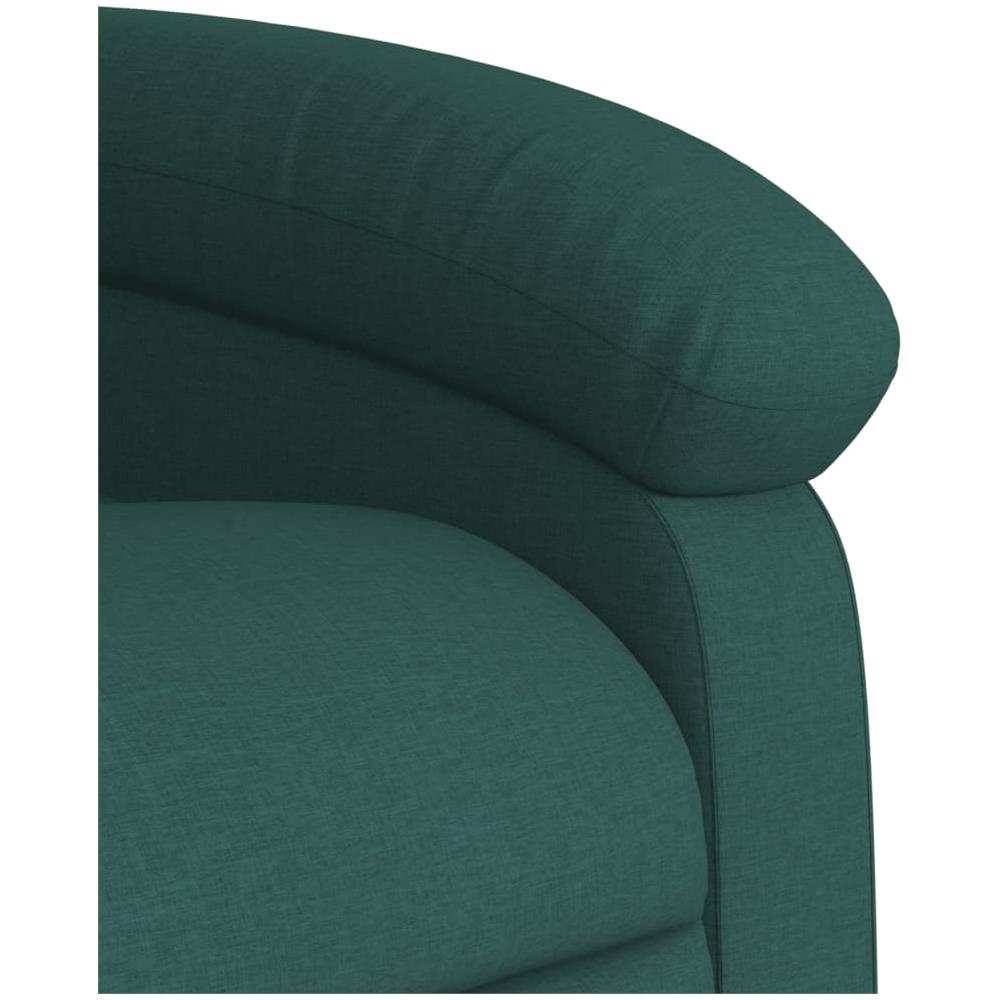 Poltrona Reclinabile In Tessuto Verde Scuro - Foto 10