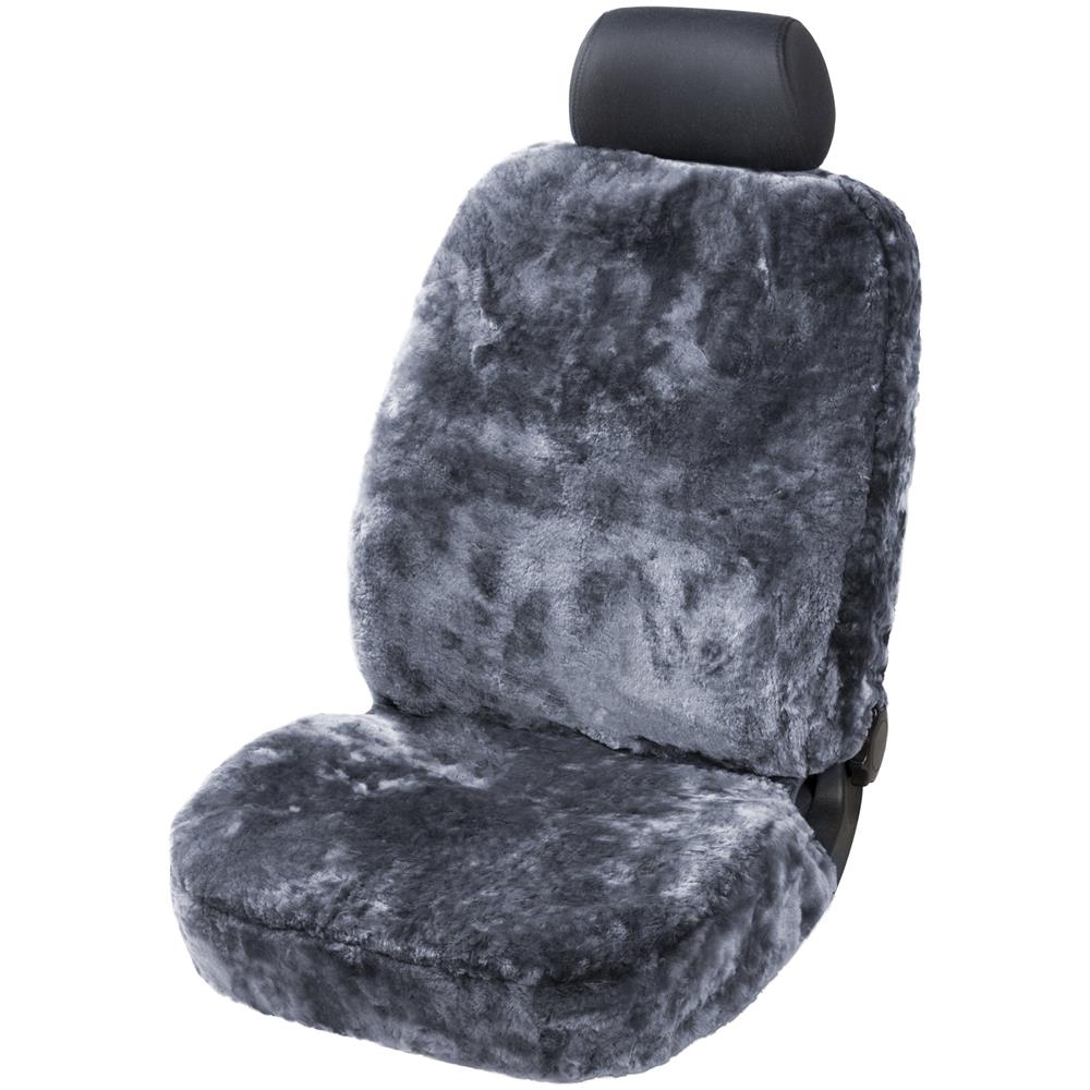 Nove Teli Copri Sedile Auto In Pelle D'agnello Antracite Con Sistema Informatico Zipp - Foto 1