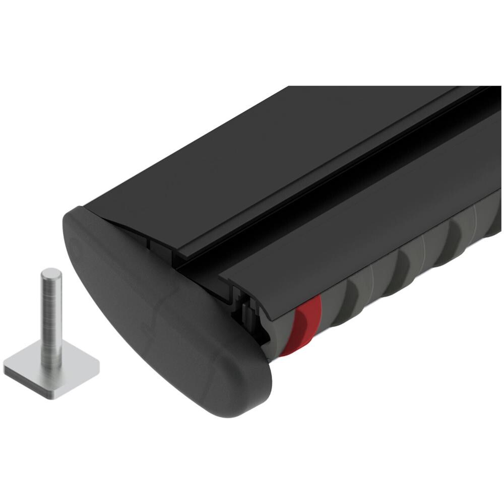 Silenzio Black, Coppia Barre Portatutto In Alluminio - M - 120 Cm - Foto 2