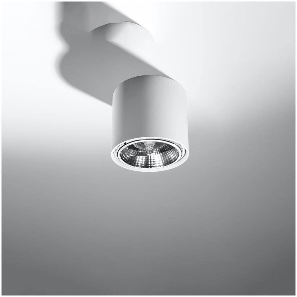 Lampada Da Soffitto Tiube Bianco Sl. 0695 - Moderno Lampade Da Soffitto Bianco 11x12x12 Cm - Foto 2