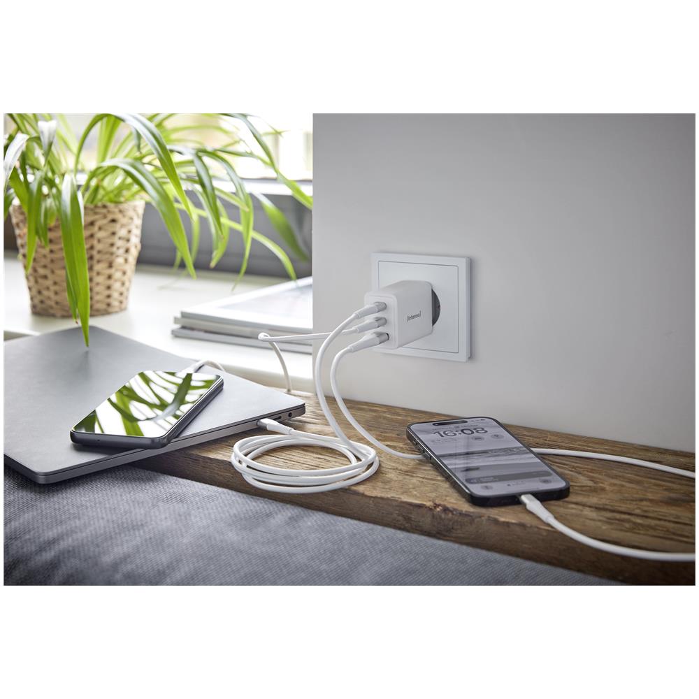 POWER ADAPTER 1XUSB-A / 2XUSB-C / 7806512 Universale Bianco AC Ricarica rapida Interno - Foto 4