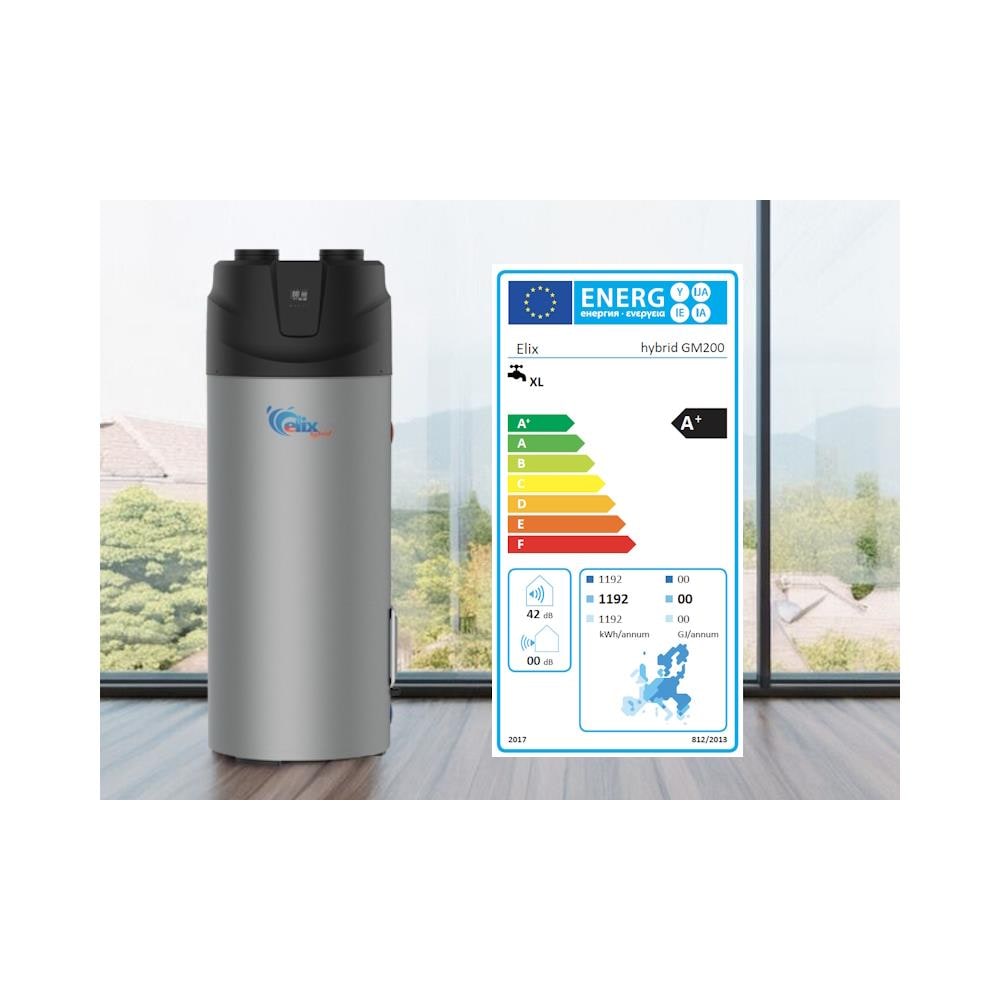 Riscaldatore dell'acqua Scaldacqua a pompa di calore 200L 200 Acqua domestica R290 Refrigerante - Foto 6