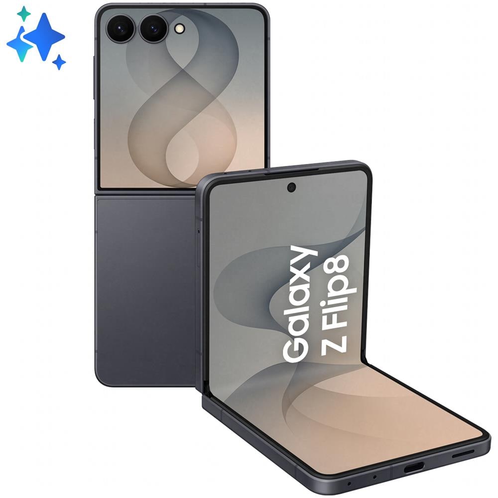 Galaxy Z Flip8 5G 256GB 12GB Ram Main Display 6.9" Amoled 2X 12Hz Sec. Display 4.1" Super Amoled Main Camera 50+12MP Selfie 10MP DaulSim (1nanoSim+eSim) Android Exynos 2600 4300mAh Graphite - Foto 1