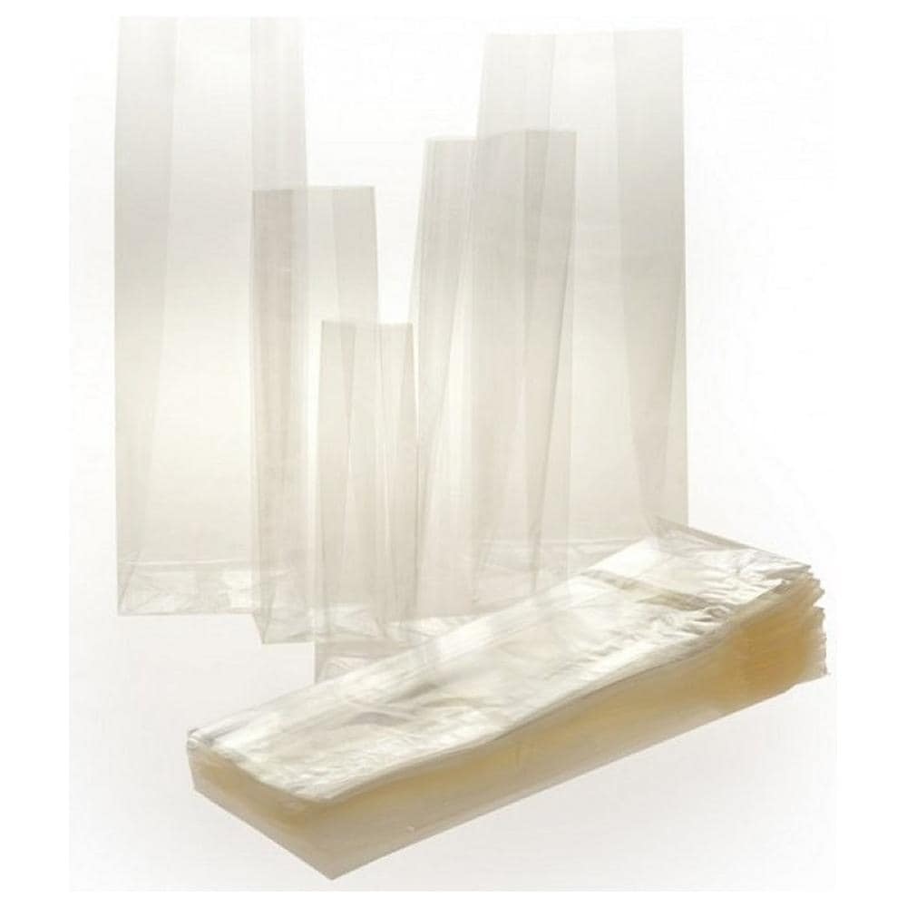 100 buste trasparenti crystal 10x30+6cm c / fondo quadro - Foto 2