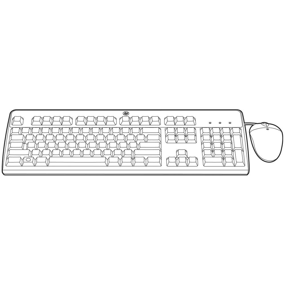 Tastiera e Mouse USB 631362-B21  (Layout Italiano) Colore Nero - Foto 1