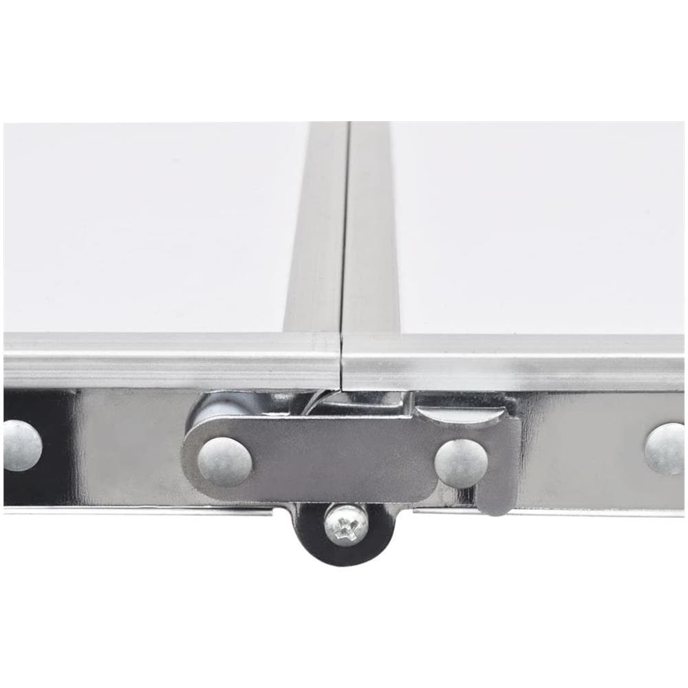 Tavolo Da Campeggio Pieghevole Alluminio Altezza Regolabile 240 X 60cm - Foto 2
